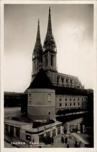 Ak Zagreb Kroatien, Kathedrale