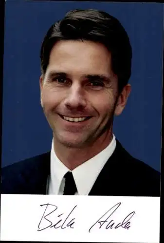 Ak Journalist Béla Anda, Regierungssprecher, Portrait, Autogramm