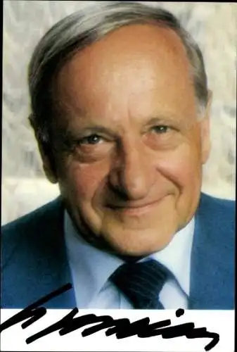 Ak Pädagoge Hermann Gmeiner, Gründer der SOS-Kinderdörfer, Portrait, Autogramm