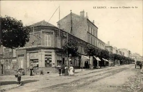 Ak Le Raincy Seine Saint Denis, Avenue du Chemin de fer