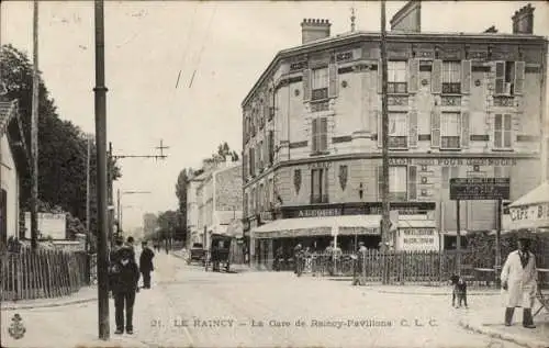 Ak Pavillons du Raincy Seine-Saint-Denis, Bahnhof