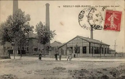 Ak Neuilly sur Marne Seine Saint Denis, The Water Company