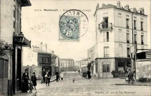 Ak Montreuil sous Bois Seine Saint Denis, Straßenansicht