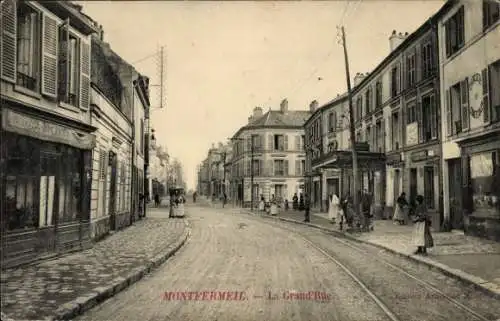 Ak Montfermeil Seine Saint Denis, Grand Rue