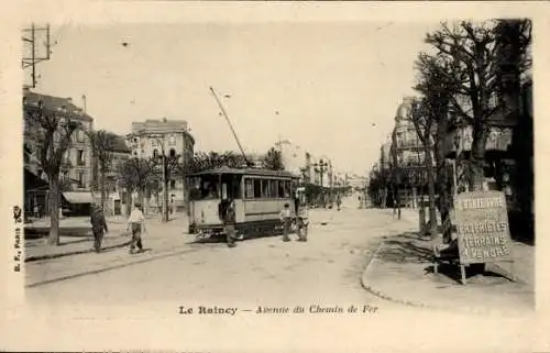 Ak Le Raincy Seine Saint Denis, Avenue du Chemin de Fer