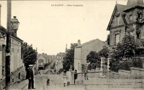 Ak Le Raincy Seine Saint Denis, Allée Gambetta