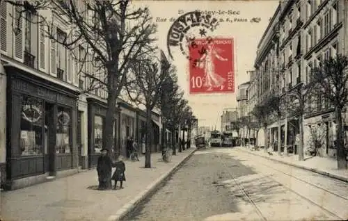 Ak Noisy le Sec Seine Saint Denis, Blick von der Straße