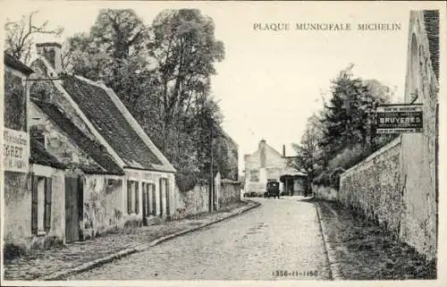 Ak Yvelines Frankreich, Michelin-Stadtplakette, Blick von der Straße