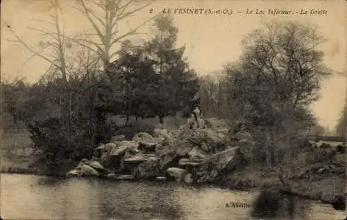 Ak Le Vésinet Yvelines, Untersee, Die Höhle