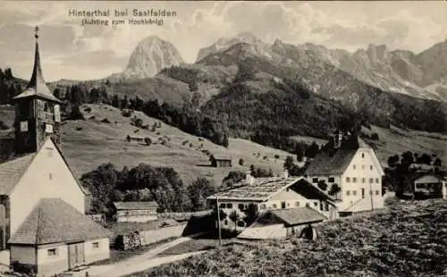 Ak Hinterthal Maria Alm am Steinernen Meer in Salzburg, Hundstein, Statzerhaus