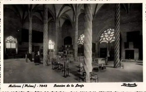 Ak Palma de Mallorca Balearen, Inneres der Lonja