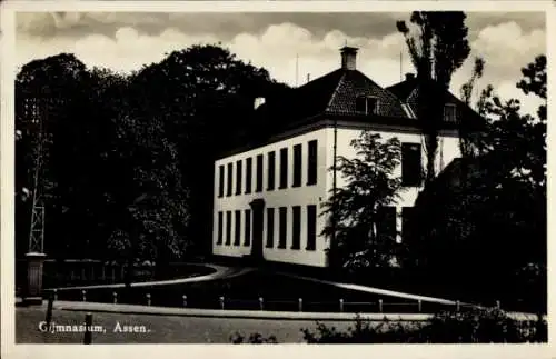 Ak Assen Drenthe Niederlande, Gymnasium