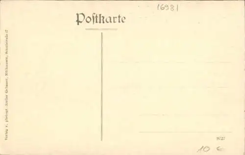 Ak Mühlhausen in Thüringen, Fahnenweihe des Bäckergesellenvereins Pfingsten 1909