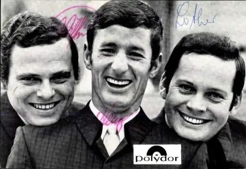 Ak Schauspieler, Sänger, Medium Terzett, Musiker, Portrait, Polydor Schallplatten, Autogramm