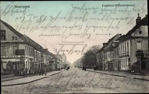 Ak Neuruppin in Brandenburg, Friedrich Wilhelm Straße