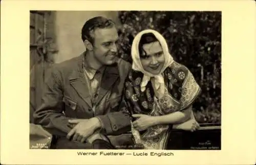 Ak Schauspieler Werner Fuetterer und Lucie Englisch in Heimat am Rhein, Ross Verlag 8066/1