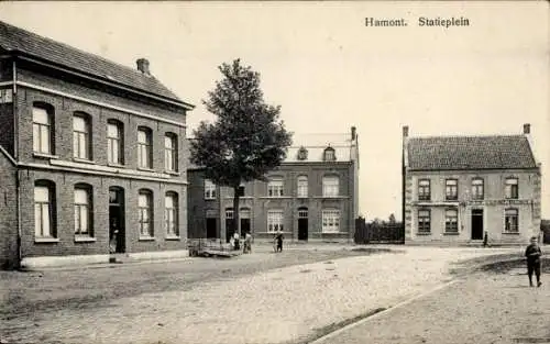 Ak Hamont Flandern Limburg, Statieplein