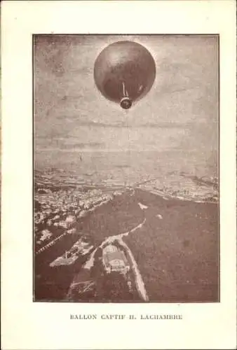 Ak Ballon Captif, H. Lachambre, Luftfahrt