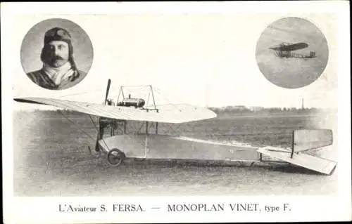 Ak Monoplane Vinet, Typ F, Aviator S. Fersa