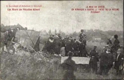 Ak-Flugunfall in Stockel, der Tod von Nicolas Kinet, gestreckt