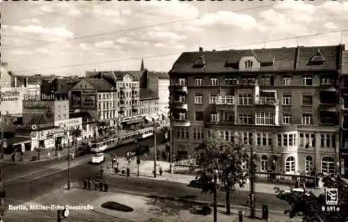 Ak Berlin Wedding, Müllerstraße Ecke Seestraße