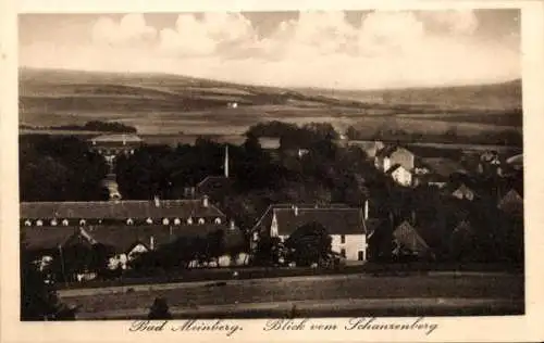 Ak Bad Meinberg am Teutoburger Wald, Gesamtansicht, Blick vom Schanzenberg