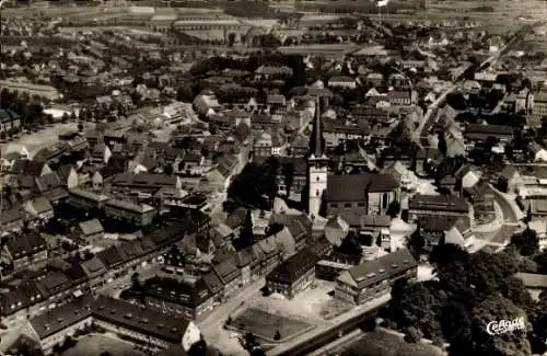 Ak Dülmen im Münsterland Westfalen, Fliegeraufnahme der Stadt