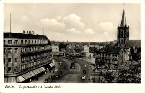 Ak Bochum im Ruhrgebiet, Bongardstraße, Propstei-Kirche