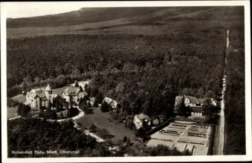 Ak Oberursel im Taunus Hessen, Kuranstalt Hohe Mark, Luftbild