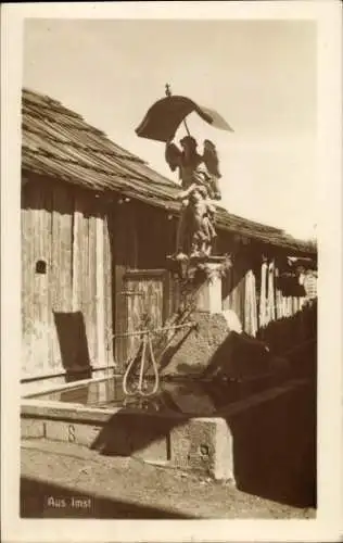 Foto Ak Imst in Tirol, Brunnen