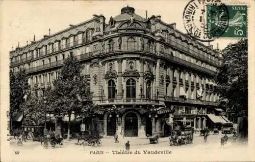 Ak Paris XVII., Théâtre du Vaudeville