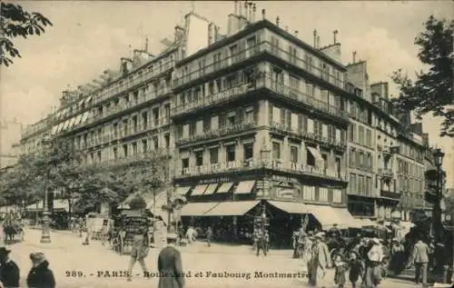 Ak Paris IX, Boulevard und Faubourg Montmartre