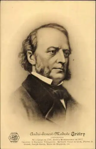 Ak Komponist André-Ernest-Modeste Grétry, Portrait