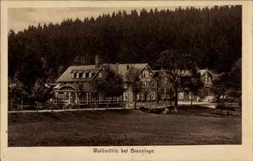 Ak Braunlage im Oberharz, Waldmühle