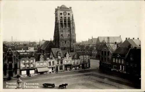 Ak Furnes Veurne Westflandern, Panorama