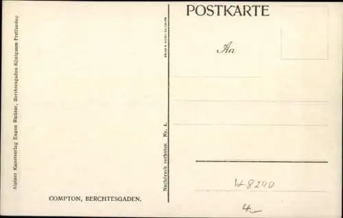 Künstler Ak Compton, Edward Harrison, Berchtesgaden in Oberbayern, Panorama