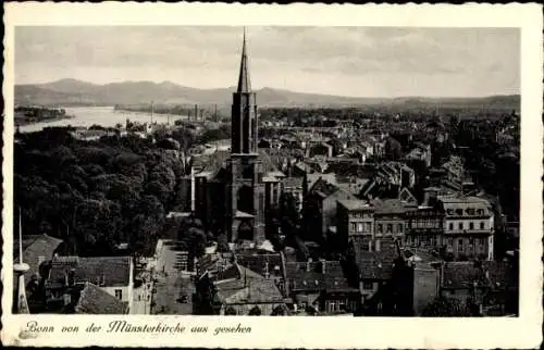 Ak Bonn am Rhein, Blick von der Münsterkirche