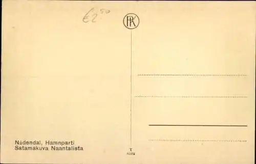 Ak Naantali Finnland, Nadendal, Hafenpartie, Kirche