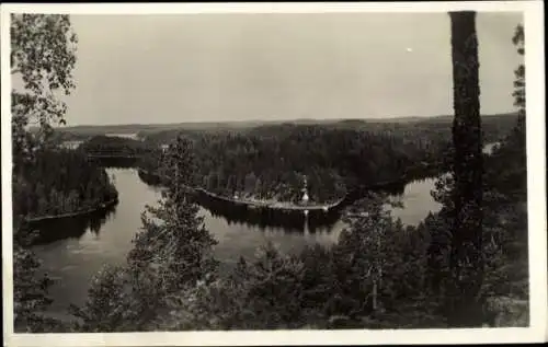 Ak Kuopio Finnland, Koukunpolvi, Landschaftsblick