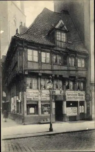 Ak Hamburg Mitte Altstadt, Pferdemarkt, das älteste Haus