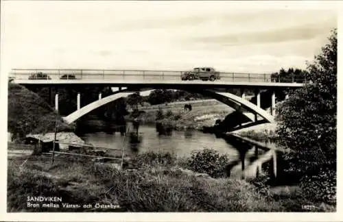 Ak Sandviken Schweden, Brücke