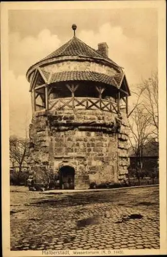 Ak Halberstadt am Harz, Wasserturm