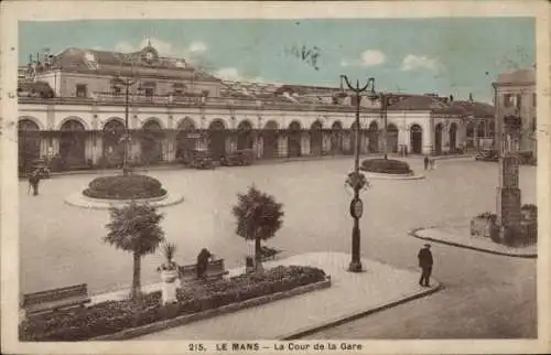 Ak Le Mans Sarthe, La Cour de la Gare