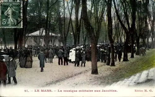 Ak Le Mans Sarthe, Militärmusik bei den Jacobins