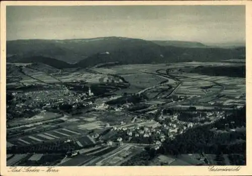 Ak Bad Sooden an der Werra Hessen, Panorama, Fliegeraufnahme