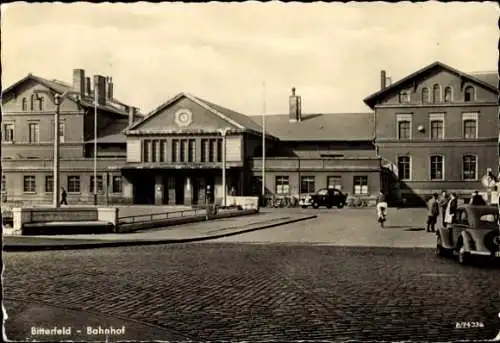 Ak Bitterfeld in Sachsen Anhalt, Bahnhof