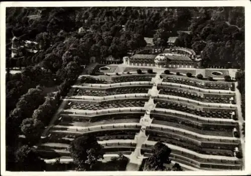 Ak Potsdam, Fliegeraufnahme, Schloss Sanssouci, Windmühle, Klinke