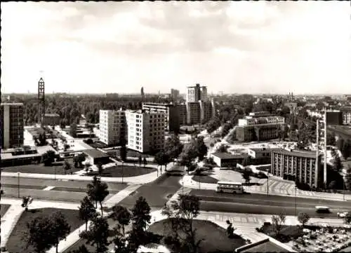 Ak Berlin Tiergarten, Hansaviertel, Straßenpartie, Hochhäuser