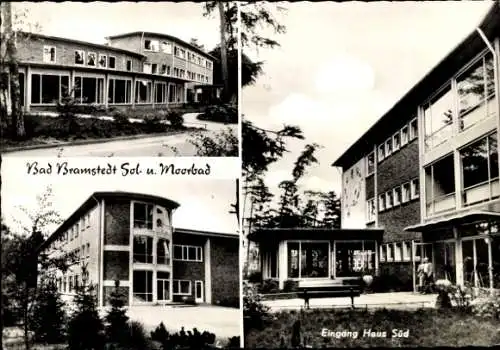 Ak Bad Bramstedt in Holstein, Sol- und Moorbad, Eingang Haus Süd