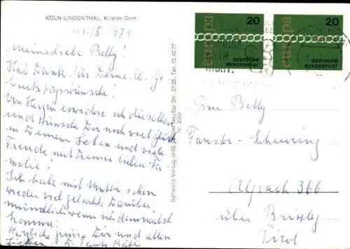 Ak Köln Lindenthal am Rhein, Krieler Dom